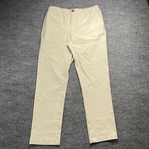 Chubbies Everywear Pants Mens Large Khaki Tan Elastic Waist Performance Chinos